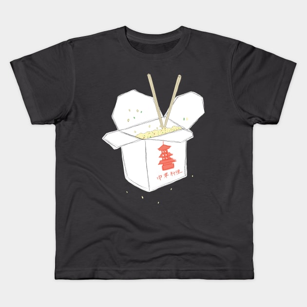 Chinese Take Away Box Kids T-Shirt by Marinaaa010